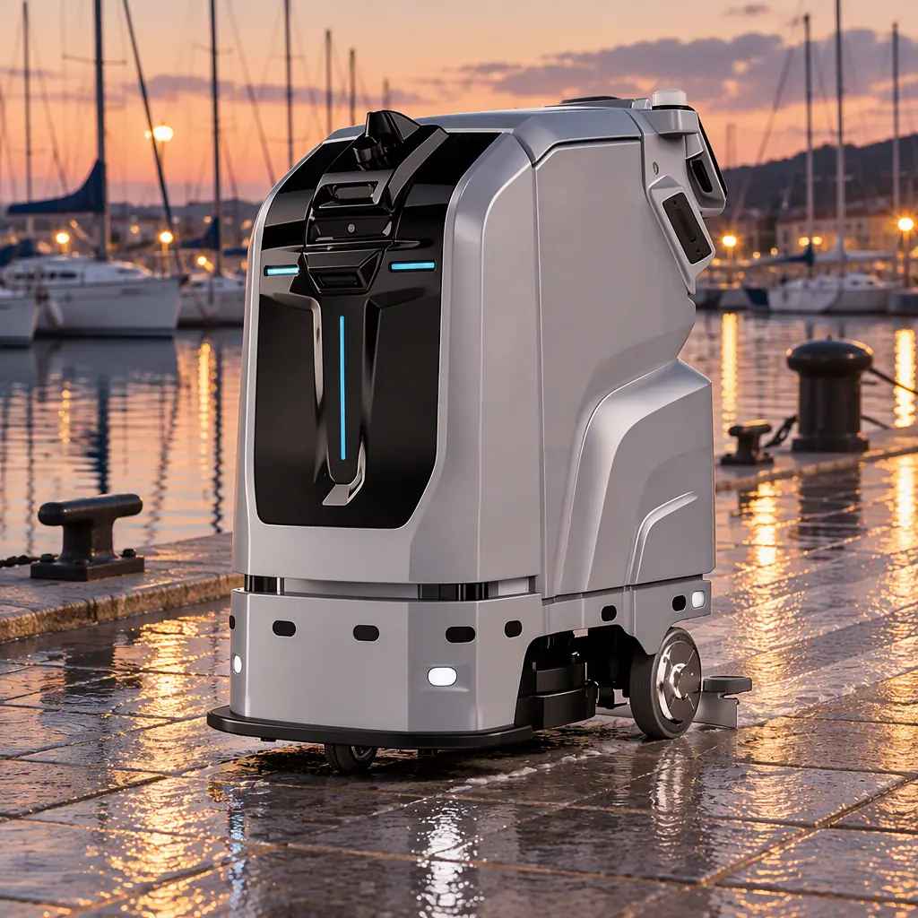 Service Robots for Marinas & Boat Yards — Zone Matching on a Saltwater Site